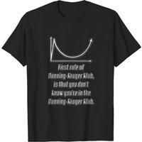 T-shirt Dunning-Kruger Klub pour hommes en noir — T-shirts pour hommes