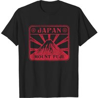 T-shirt Japon Mont Fuji pour hommes en noir