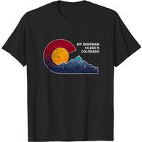 T-shirt pour hommes avec le drapeau du Colorado Mount Sherman