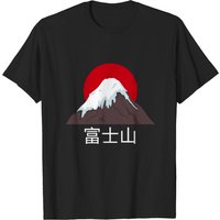 T-shirt Art Japonais Mont Fuji pour Hommes — T-shirts pour hommes