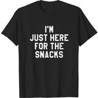 T-shirt pour hommes Je suis juste ici pour les collations