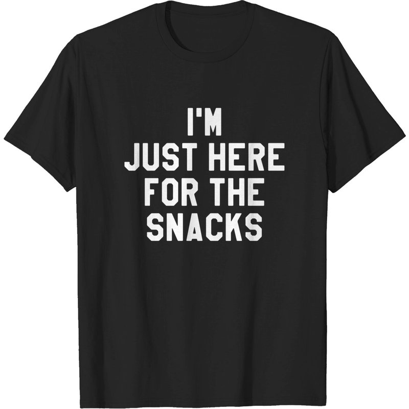 I'm Just Here for the Snacks Men's T-Shirt — Mens T Shirts