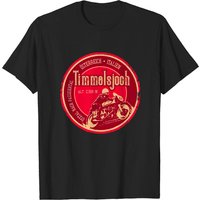 T-shirt Timmelsjoch pour hommes en noir