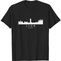 T-shirt Skyline de Lyon France pour hommes