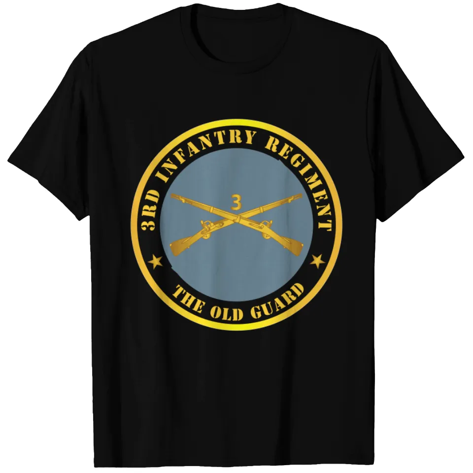 T-shirt pour hommes 3e régiment d'infanterie La vieille garde W Inf Branch — T-shirts pour hommes