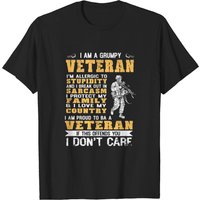I Am A Grumpy Veteran T-shirt for Men