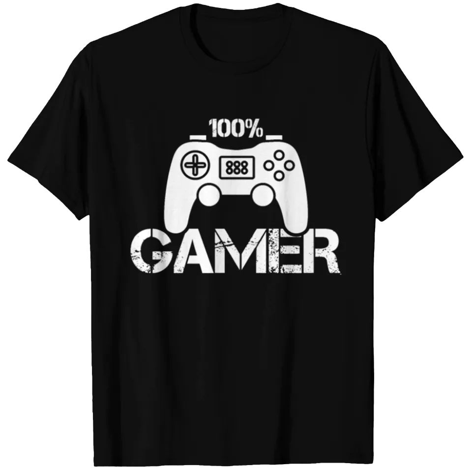T-shirt 100 Gamer pour hommes - Noir — T-shirts pour hommes