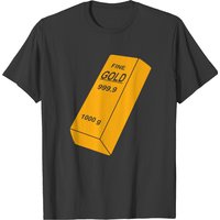 Gold Bar T-Shirt for Men in Black