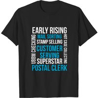 Postal Clerk Shirts T-Shirt for Men - Black