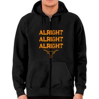Hoodie Zippé Texas Pride Alright pour les Fans de l'État — Sweats à capuche pour hommes