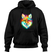 Hoodies Fox unisex en noir