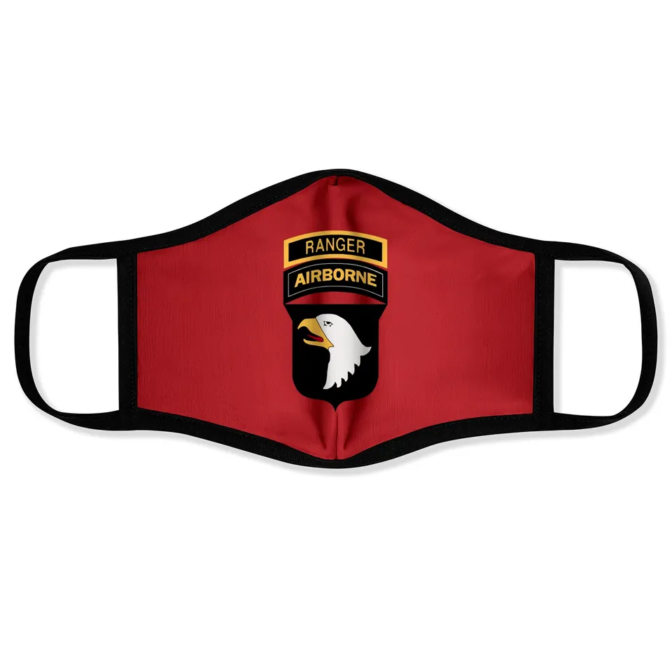 Masque de Visage 101st Airborne Ranger Tab - Rouge