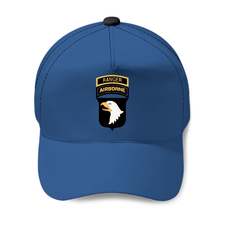 101st Airborne Ranger Baseball Cap with Ranger Tab — Baseball Cap