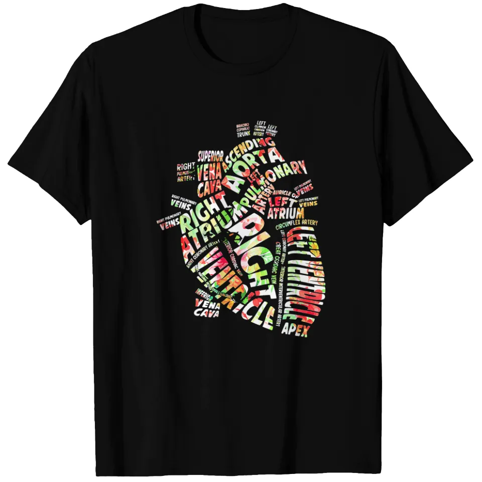 T-shirt Cœur Anatomique pour Infirmiers Cardiaques — T-shirts pour hommes