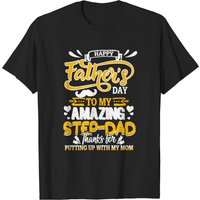 Funny Family Gift for Step-Dad T-Shirts for Men — Mens T Shirts
