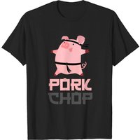 T-shirt Pork Chop pour hommes en noir