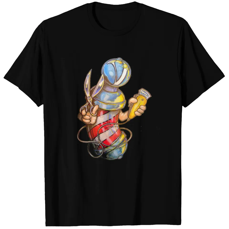 T-shirt Barber pour hommes en noir