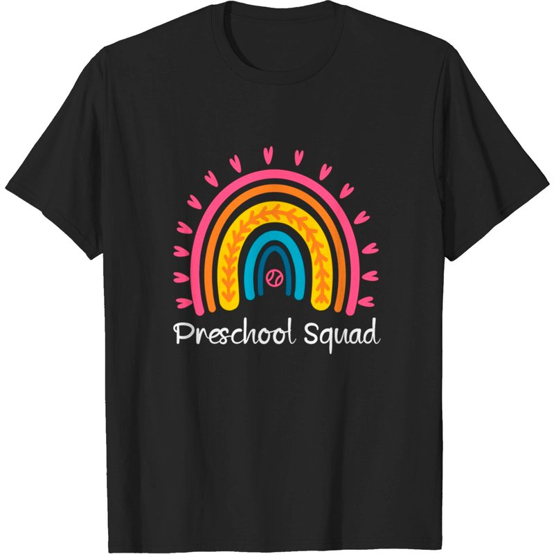 T-shirt Rainbow Retour à l'école Équipe de maternelle pour hommes — T-shirts pour hommes