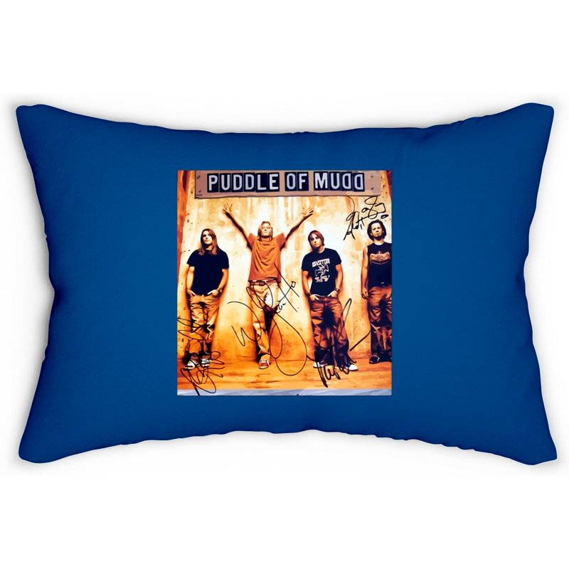Engkau Puddle of Mudd Band Fitted Lumbar Pillows — Decorative Cushions