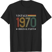 T-shirt Vintage 1970 Classic Born 1970 Original Parts pour hommes