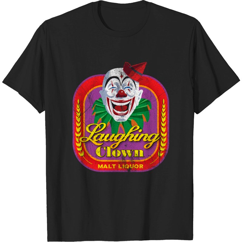 Laughing Clown Malt Liquor T-shirt for Men — Mens T Shirts