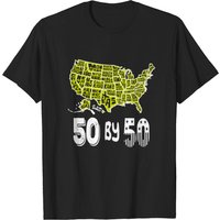 T-shirt Voyage Visitez 50 États Avant 50 Ans pour Hommes