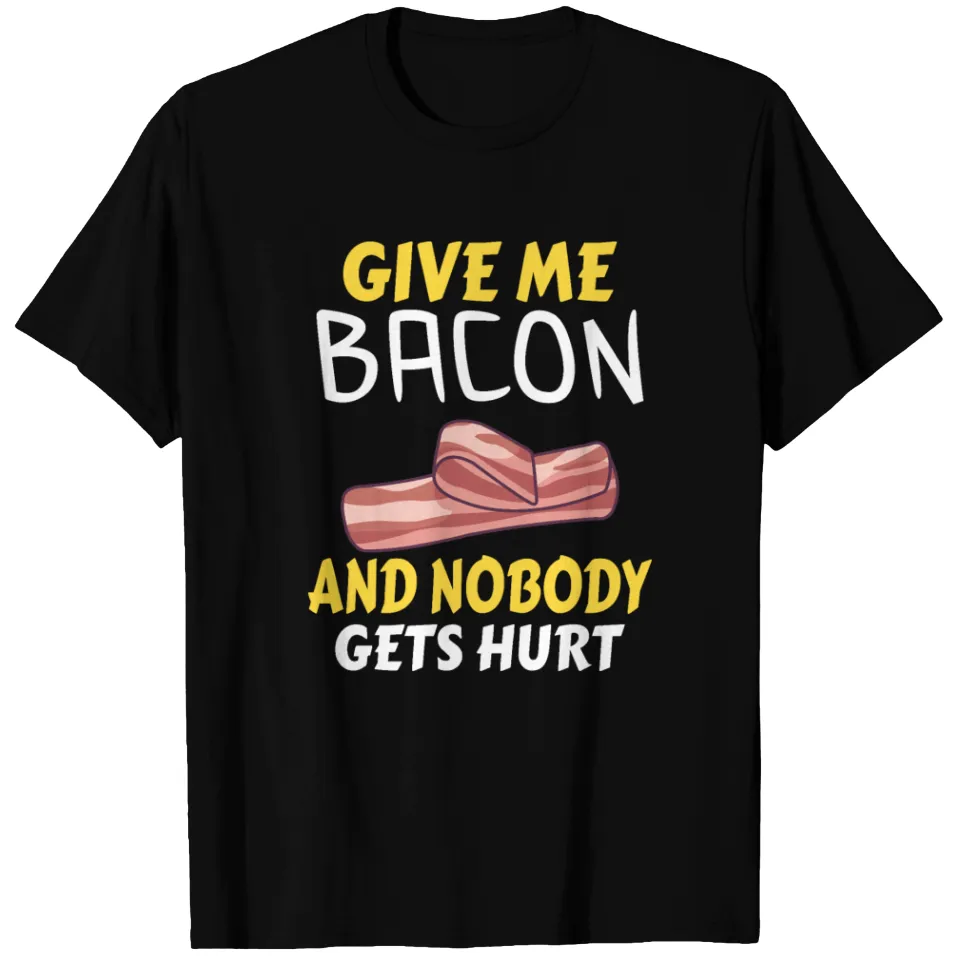 T-shirt humoristique pour hommes Bacon Lover