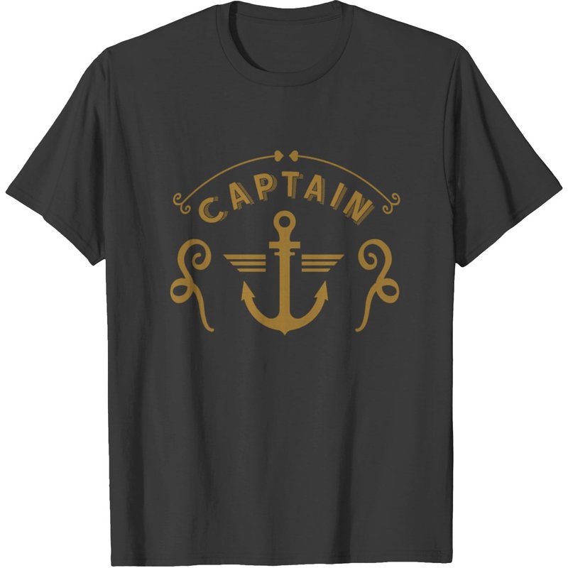 T-shirt Marin Ancre Capitaine pour Hommes — T-shirts pour hommes