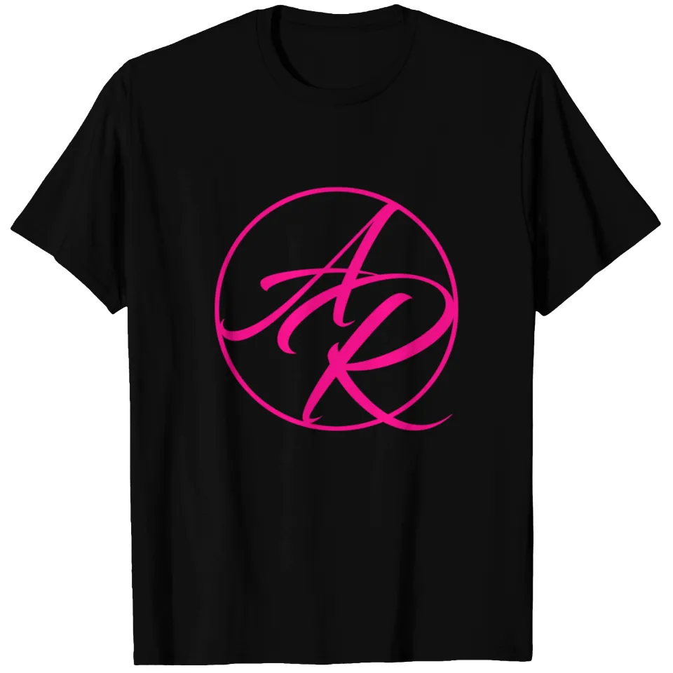 AR Logo Pink Transparent T-shirt for Men — Mens T Shirts