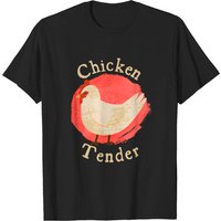 T-shirt Chicken Tender pour hommes en noir