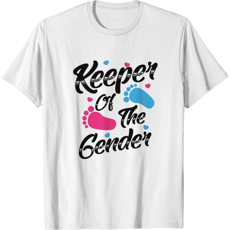 T-shirt amusant Keeper Of The Gender Cool révélant la grossesse — T-shirts pour hommes