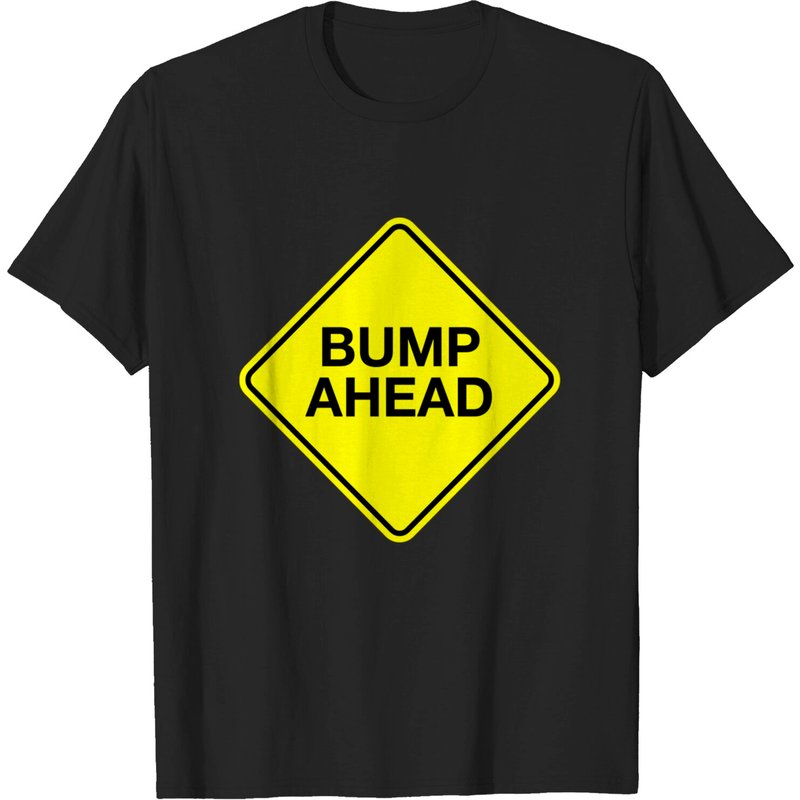 T-shirt Bump Ahead pour hommes en noir