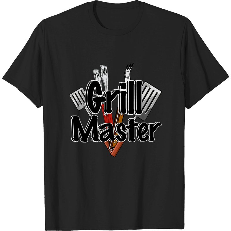 T-shirt Le Maître du Grill avec Outils de BBQ pour Hommes