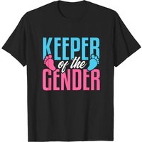 T-shirt pour hommes de fête de révélation de genre en noir — T-shirts pour hommes