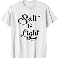 T-shirt chrétien Salt And Light avec verset biblique pour hommes