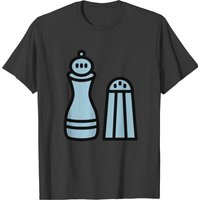 T-shirt avec motif de moulin à poivre et shaker à sel pour hommes — T-shirts pour hommes