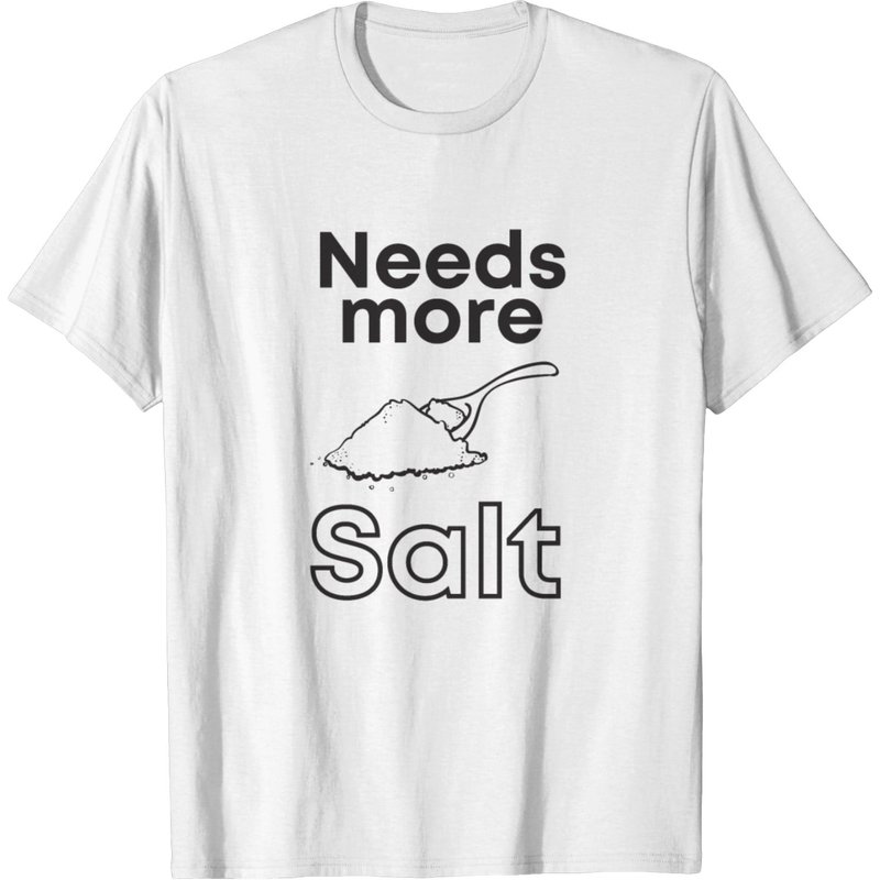 T-shirt pour hommes Needs More Salt en noir