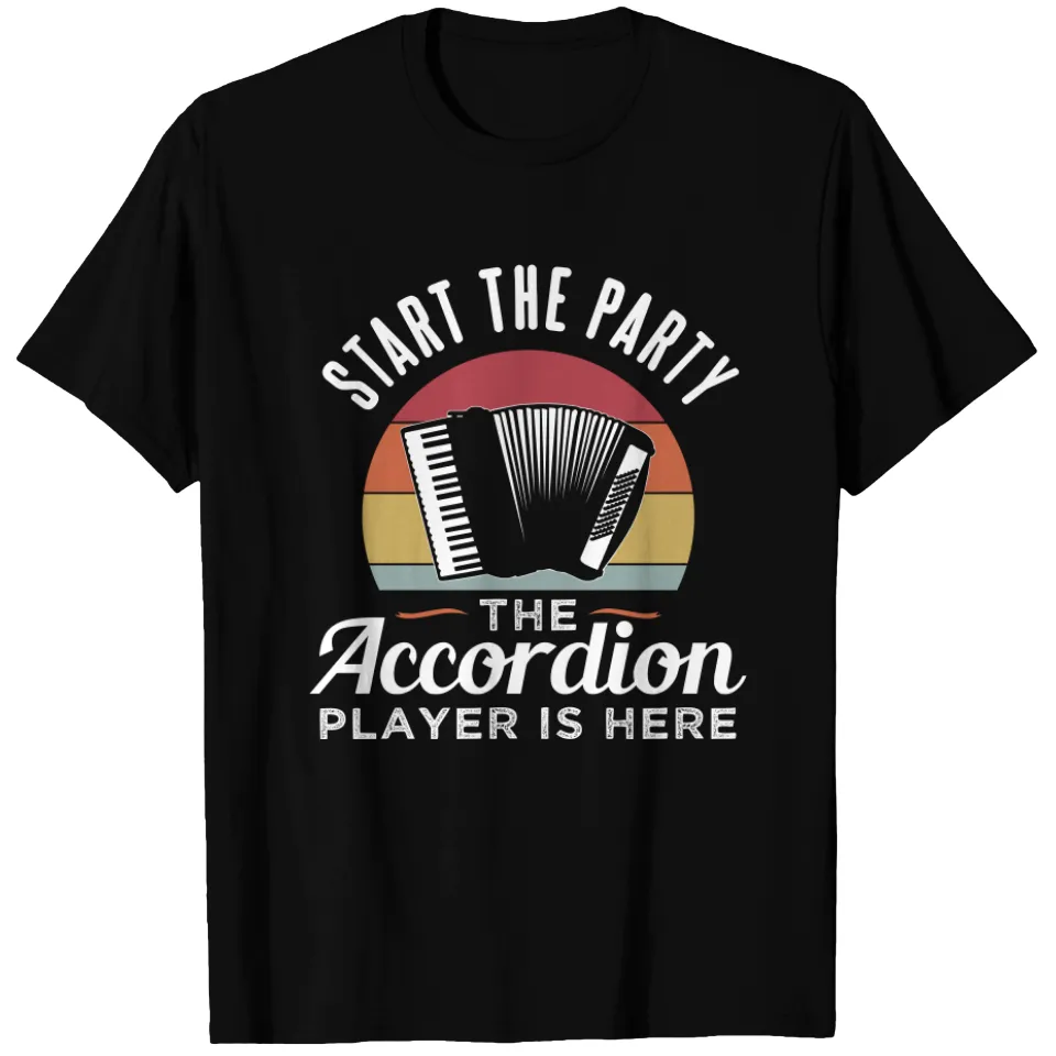 Accordion Party Accordion Player T-shirt for Men — Mens T Shirts