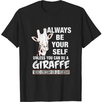 T-shirt Giraffe pour hommes - Noir — T-shirts pour hommes