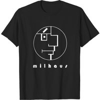 T-shirt Milhaus pour hommes en noir — T-shirts pour hommes