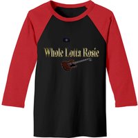 T-Shirts de Baseball Whole Lotta Rosie pour Hommes Noir/Rouge — T-shirts pour hommes