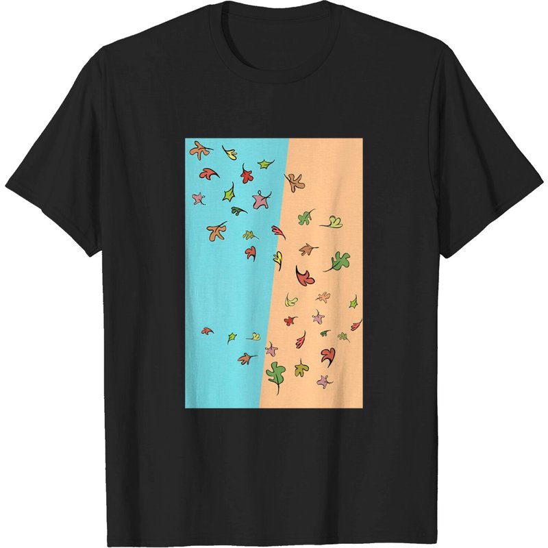 T-shirt Heartstopper Leaves pour hommes en noir — T-shirts pour hommes
