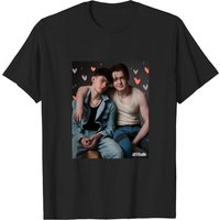 T-shirt noir Heartstopper pour hommes — T-shirts pour hommes