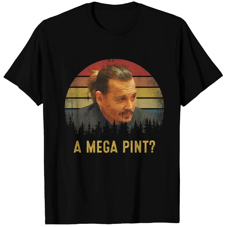 T-shirt classique Johnny Depp pour hommes - A Mega Pint — T-shirts pour hommes