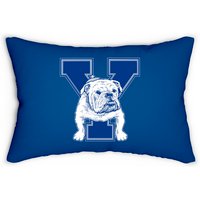Vintage Yale Bulldog Mascot Lumbar Pillow — Decorative Cushions