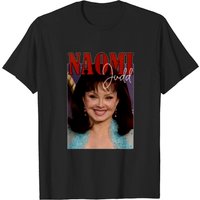 T-shirt classique Naomi Judd pour hommes en noir