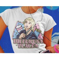 T-shirt Nomi Malone Différentes Endroits 80s Vintage Pastel — T-shirts pour hommes