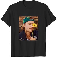 T-Shirt Justin Bieber Fleur pour Hommes