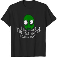 T-shirt Rouge Eau Salad Fingers pour Hommes