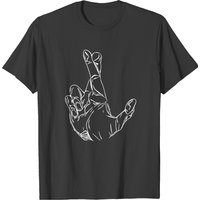 T-shirt Crossed Fingers - Doigts Croisés pour hommes — T-shirts pour hommes